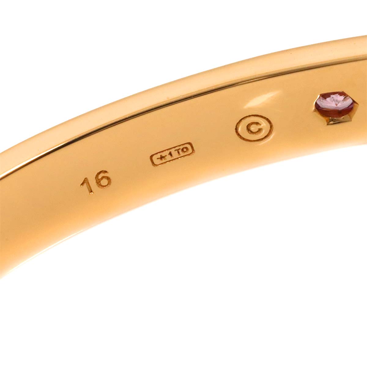 Love Open Bracelet Sapphire 18K Pink Gold 750 Size16