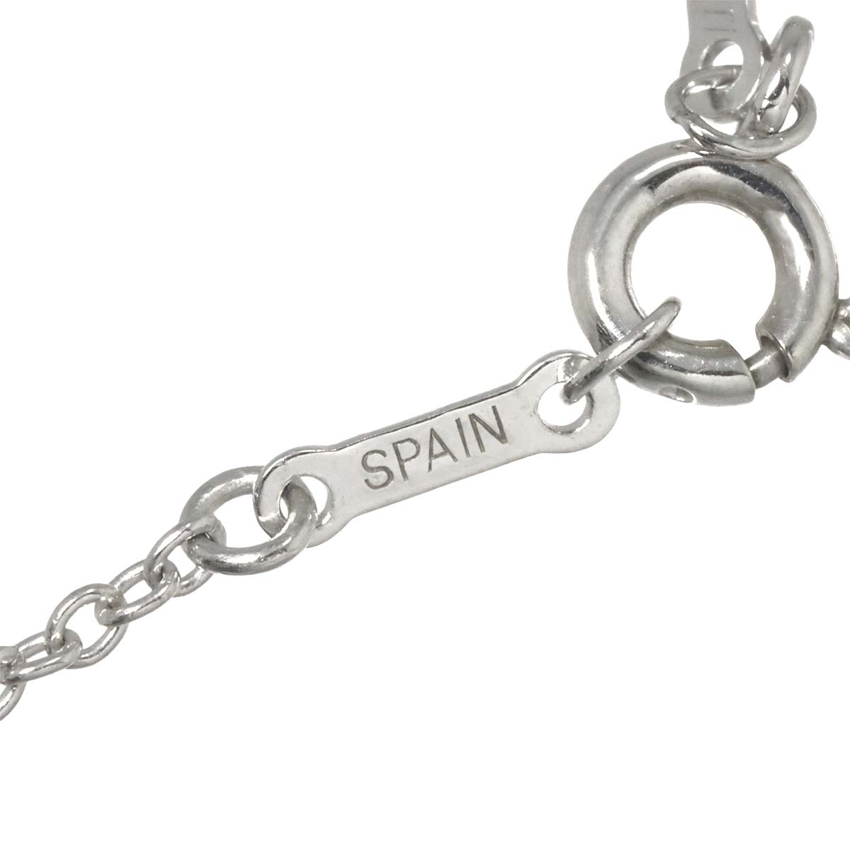 Open Heart Long Necklace Silver 925