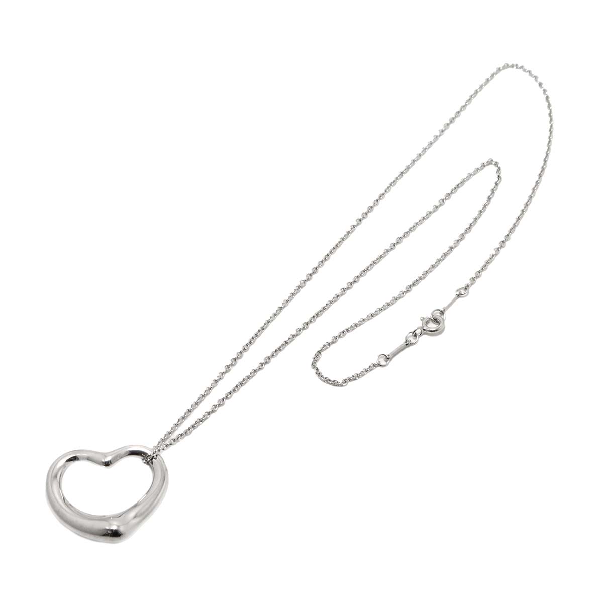 Open Heart Necklace Silver 925