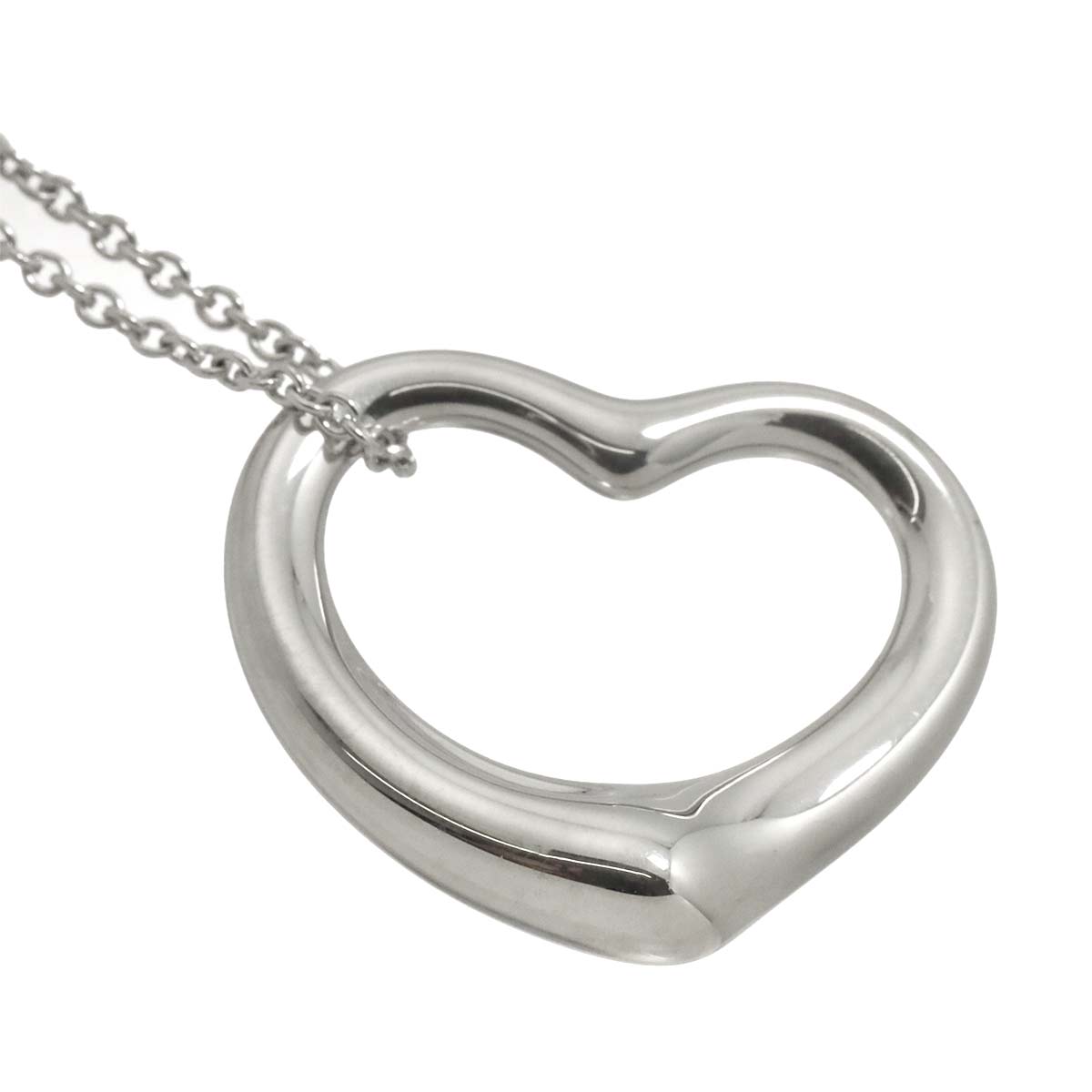 Open Heart Necklace Silver 925