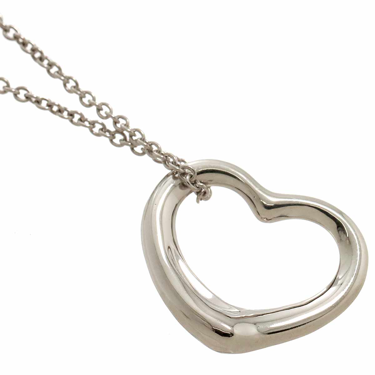 Open Heart Necklace Silver 925