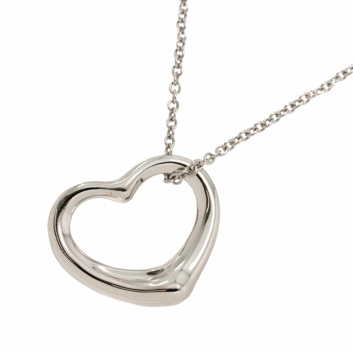 Open Heart Necklace Silver 925
