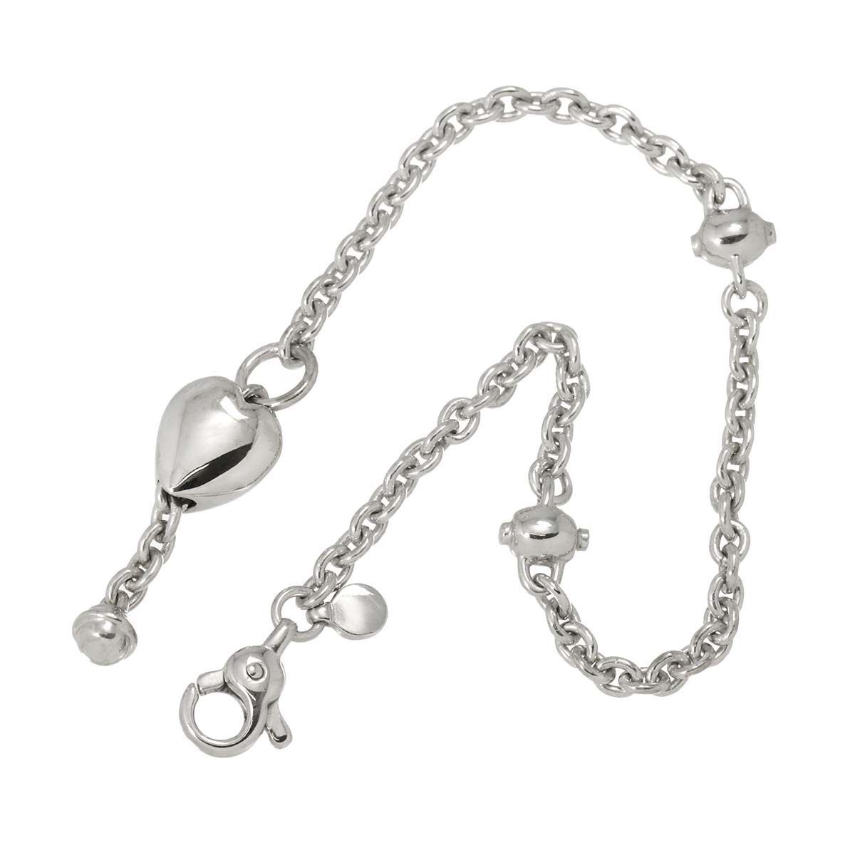 Heart Motif Bracelet SV 925 Silver