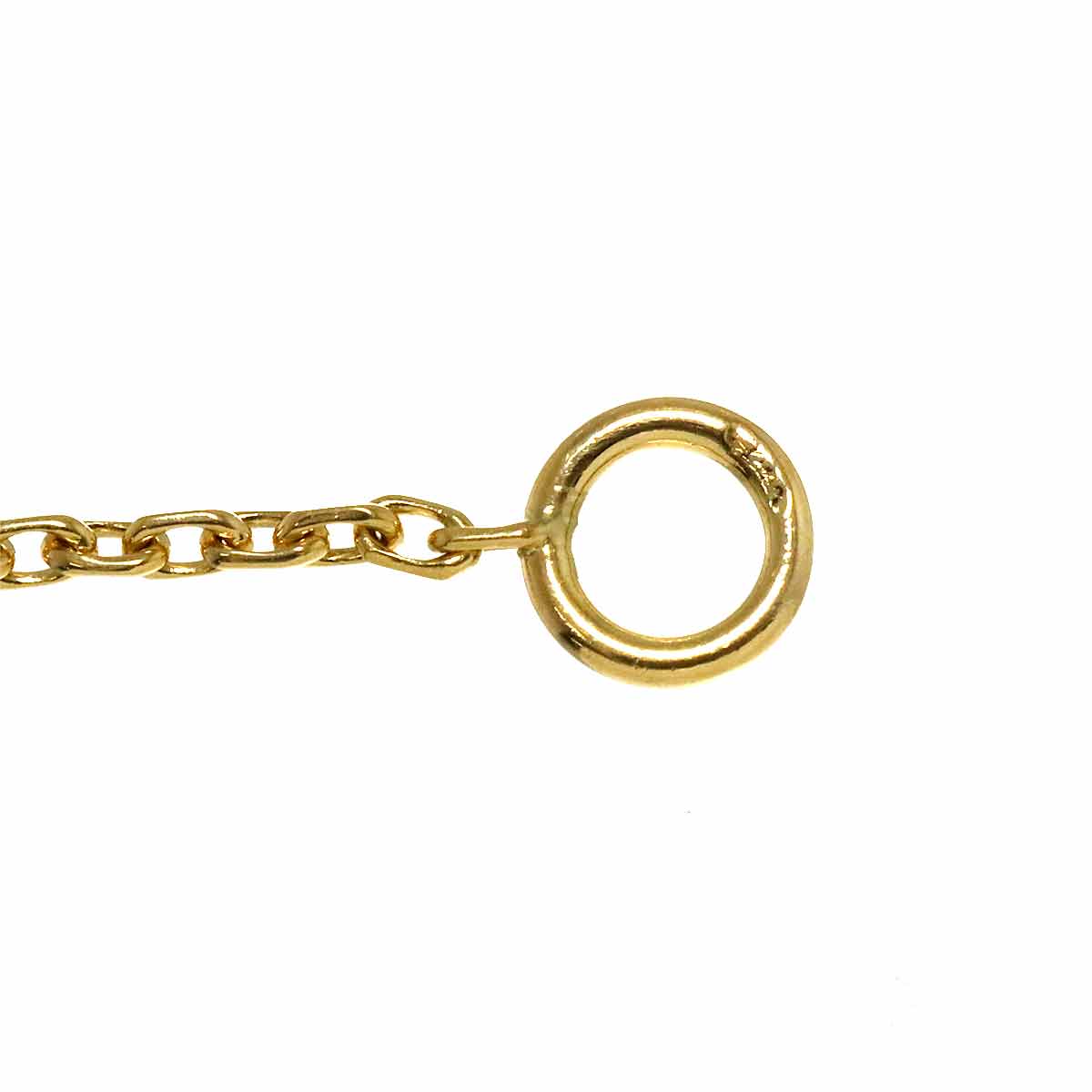 Sweet Alhambra Heart Mother of Pearl MOP Necklace 18K YG 750