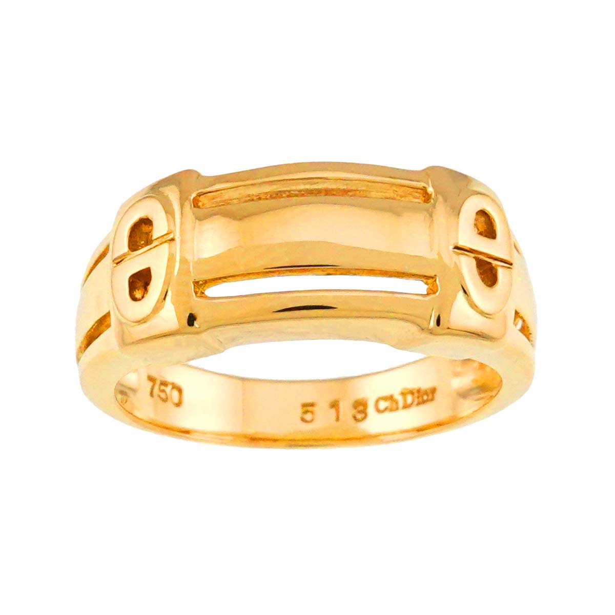 Ring 18K Yellow Gold 750 size5.5-5.75(US)