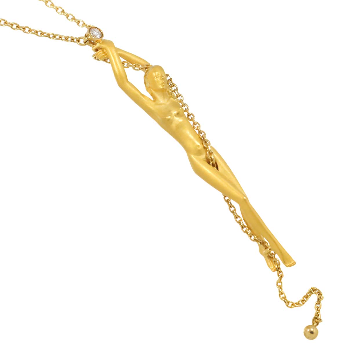 Diamond Necklace 18K YG 750