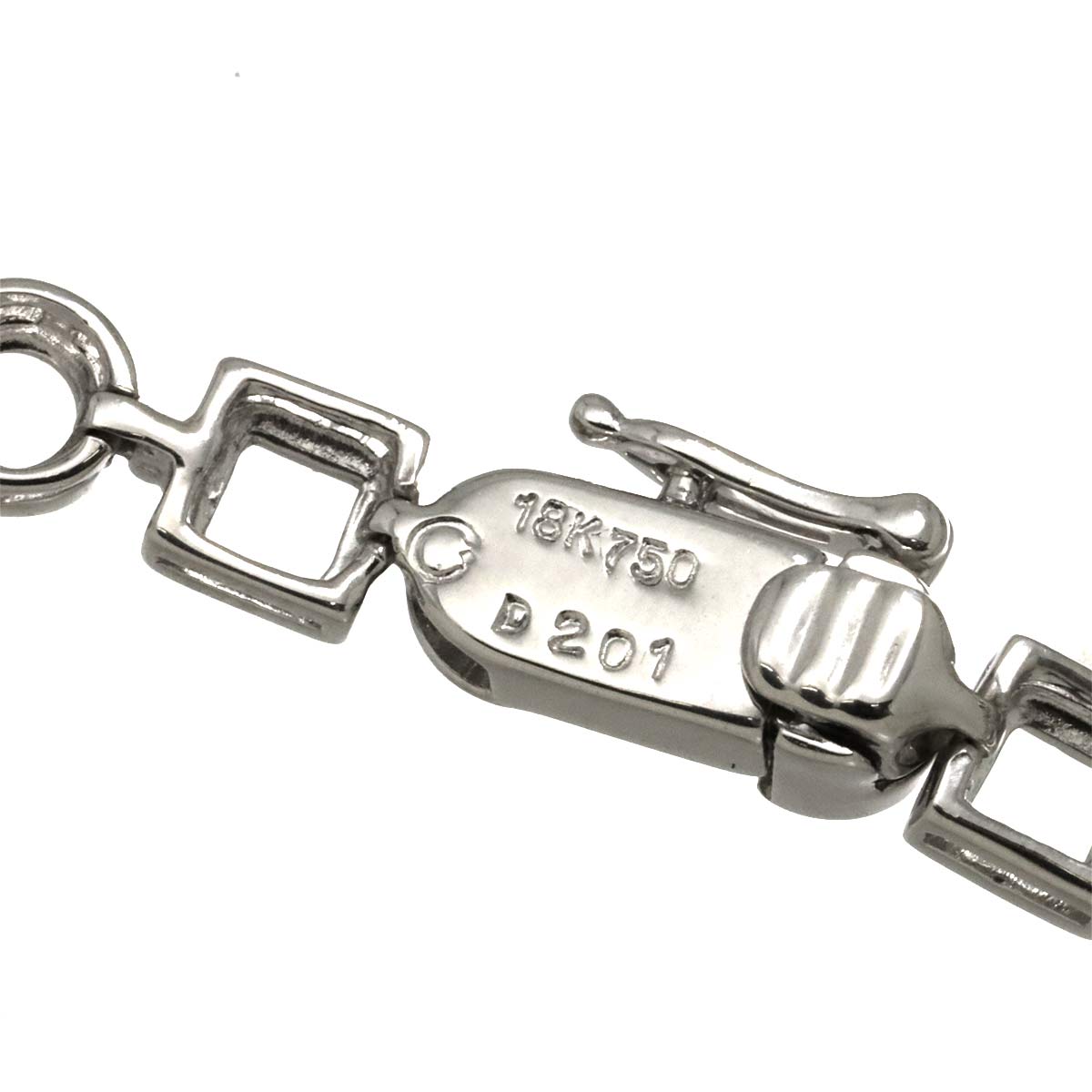 Diamond 2.01ct Necklace 18K WG White Gold 750