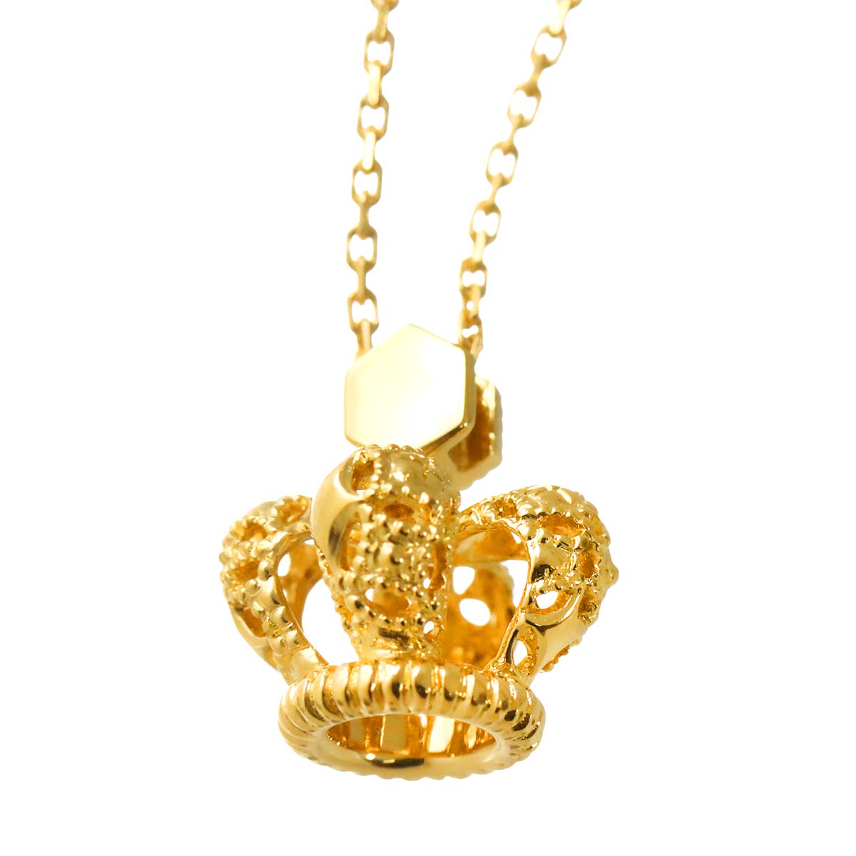 Diamond 0.03ct Necklace 18K YG Yellow Gold 750