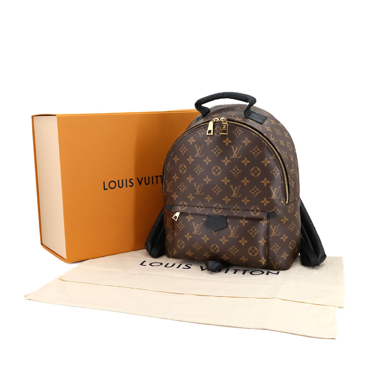 Monogram Palm Springs MM Backpack Brown Black M44874