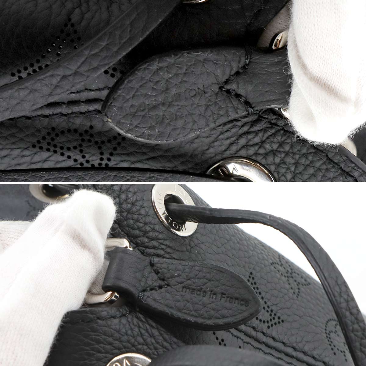 Mahina Bella 2way Shoulder Bag Leather Noir M57070