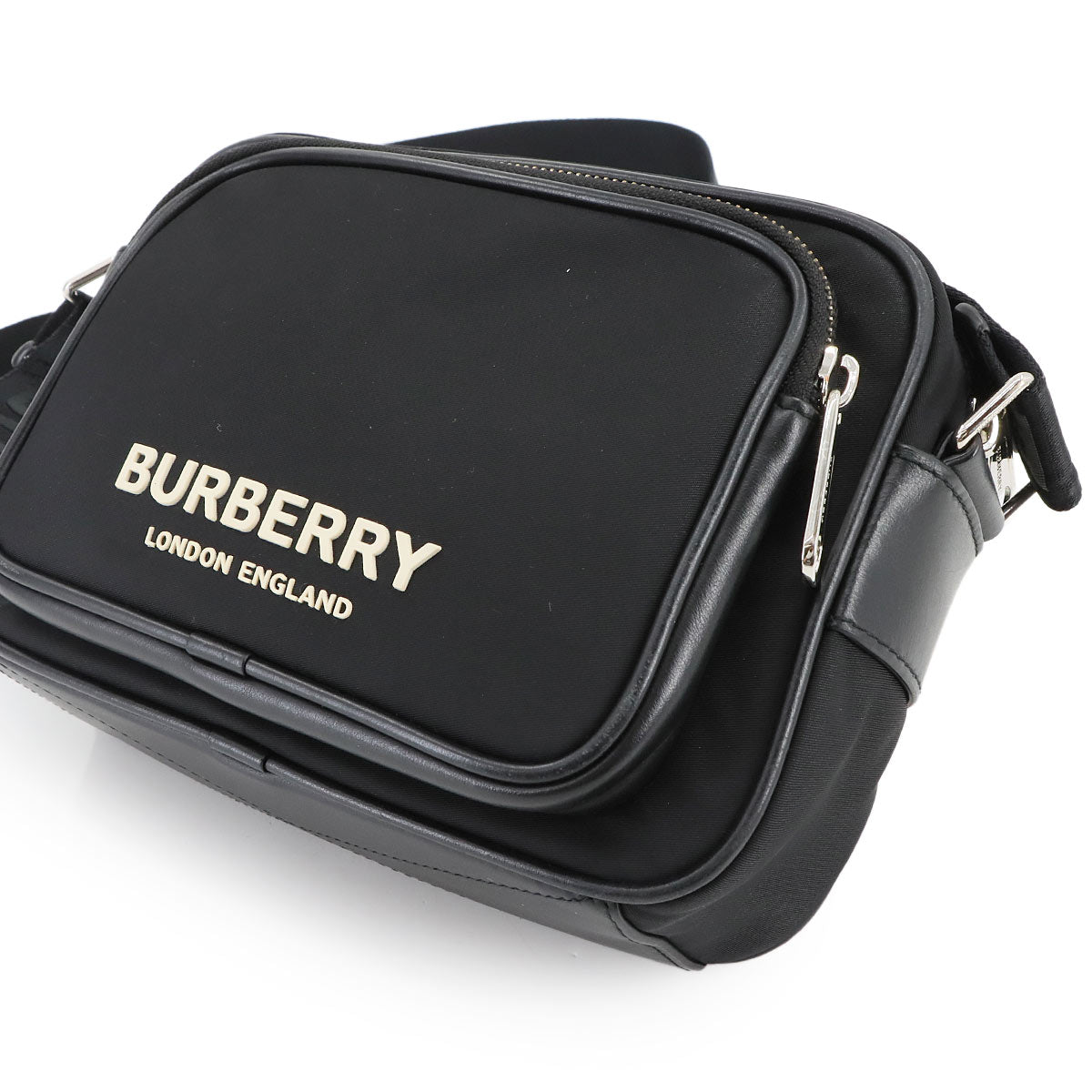 Paddy Shoulder Bag Nylon Leather Black White 8049094 Purse