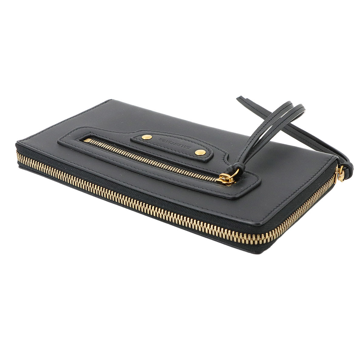 Neo Classic Zipped Around Long Wallet Leather Black 640115