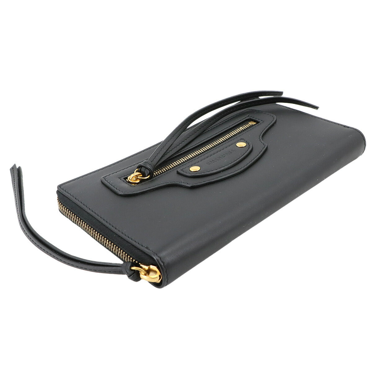 Neo Classic Zipped Around Long Wallet Leather Black 640115