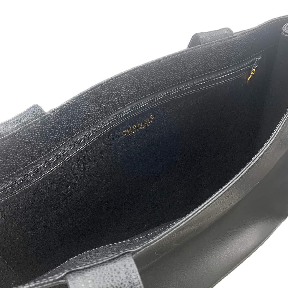 Tote Bag Leather Black Coco Logos Purse 90301203