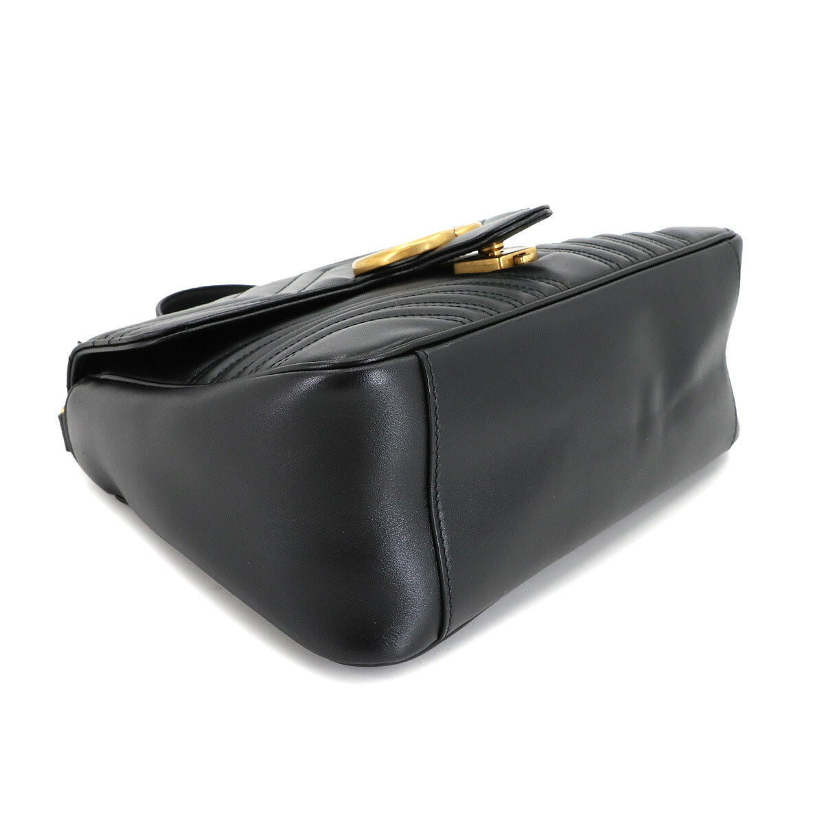 GG Marmont Small Top Handle Bag Hand Shoulder Bag Black 498110