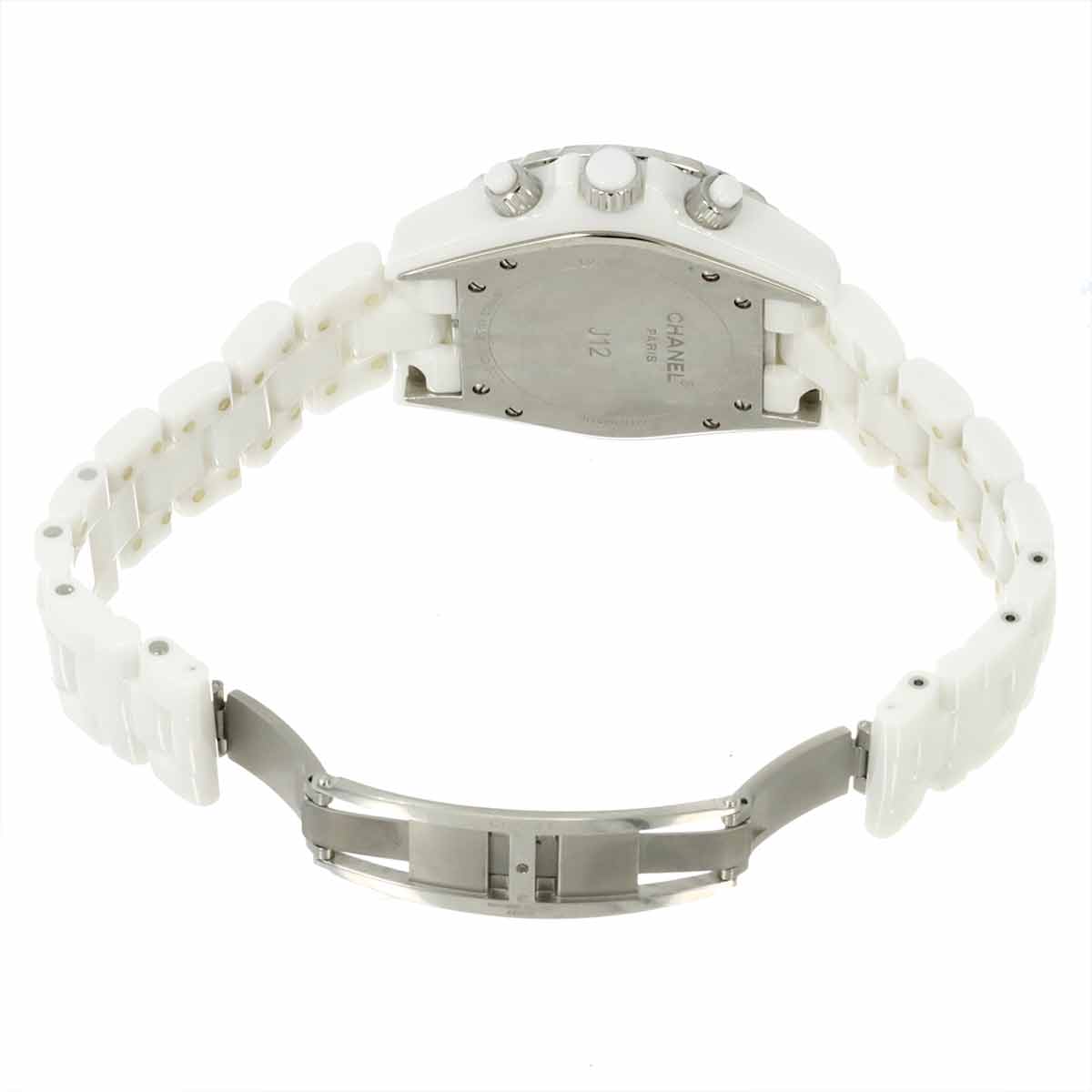 J12 41mm H1008 Date Bezel Diamond Automatic White Dial Mens