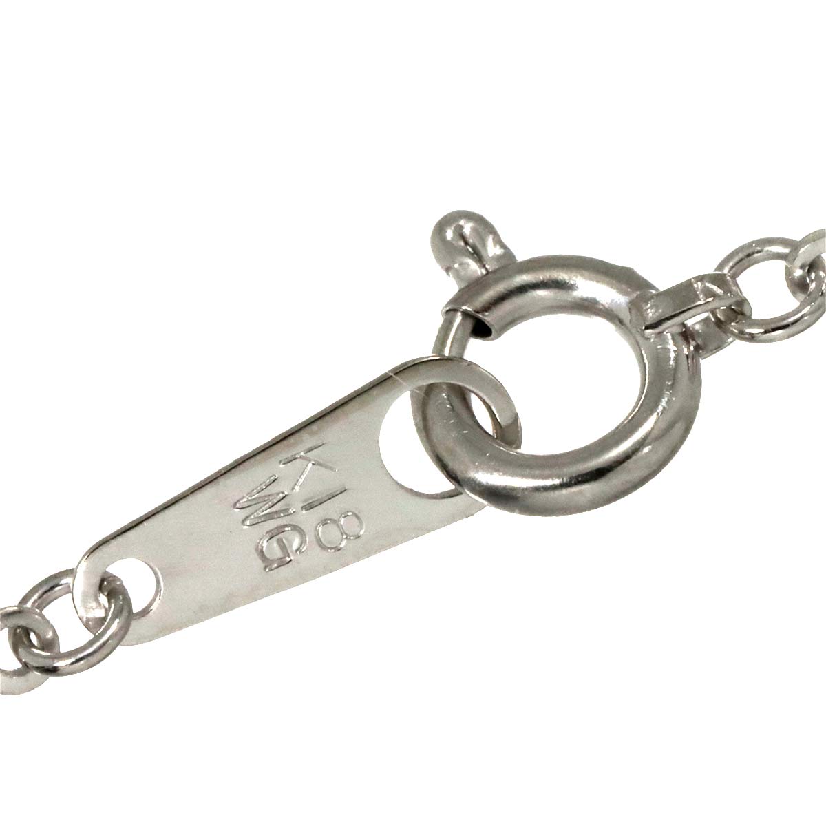 Ruby 0.35ct Sapphire 1.15ct Diamond 0.15 Necklace 18K WG White Gold 750