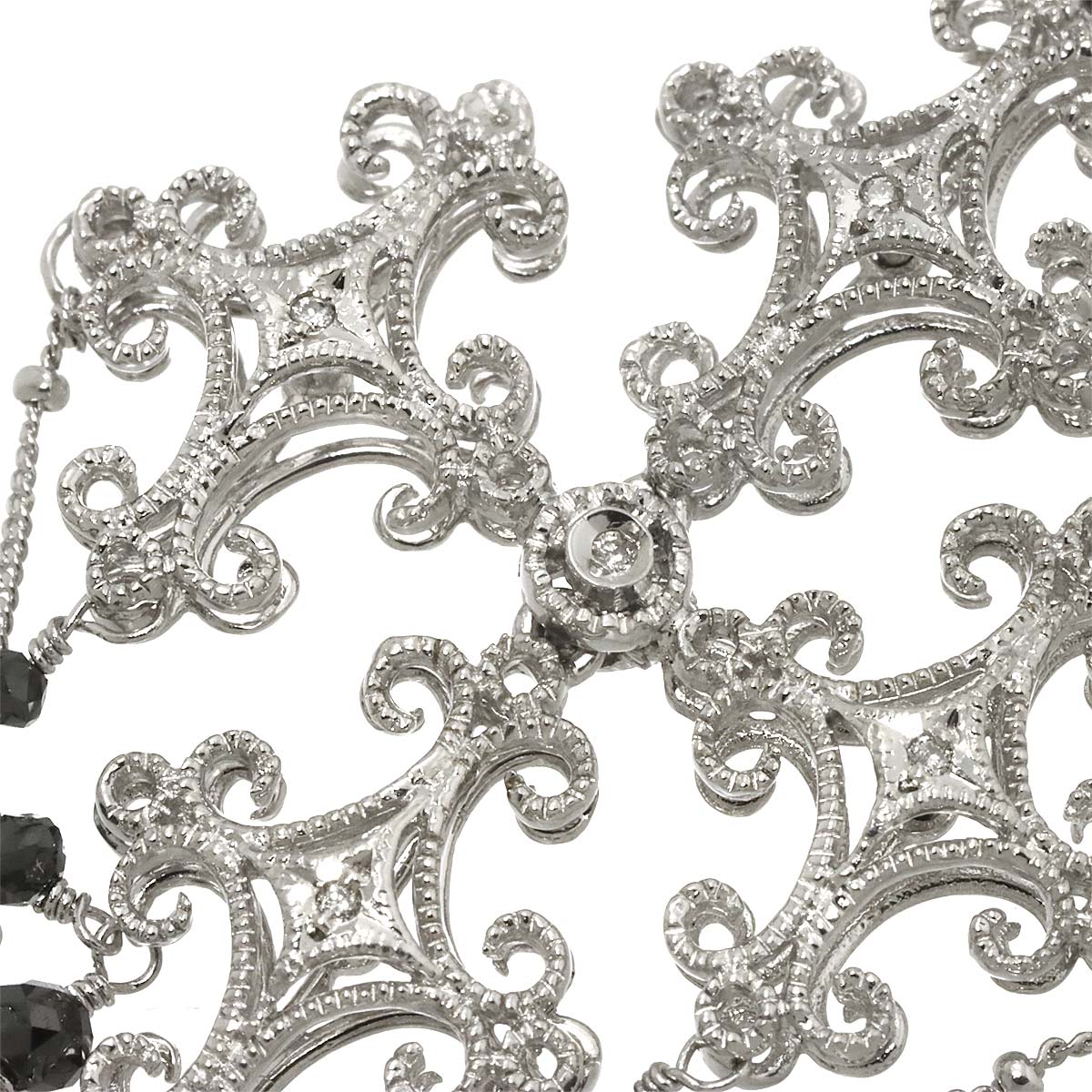 Diamond 1.80ct Pendant Top 18K K18 WG White Gold 750