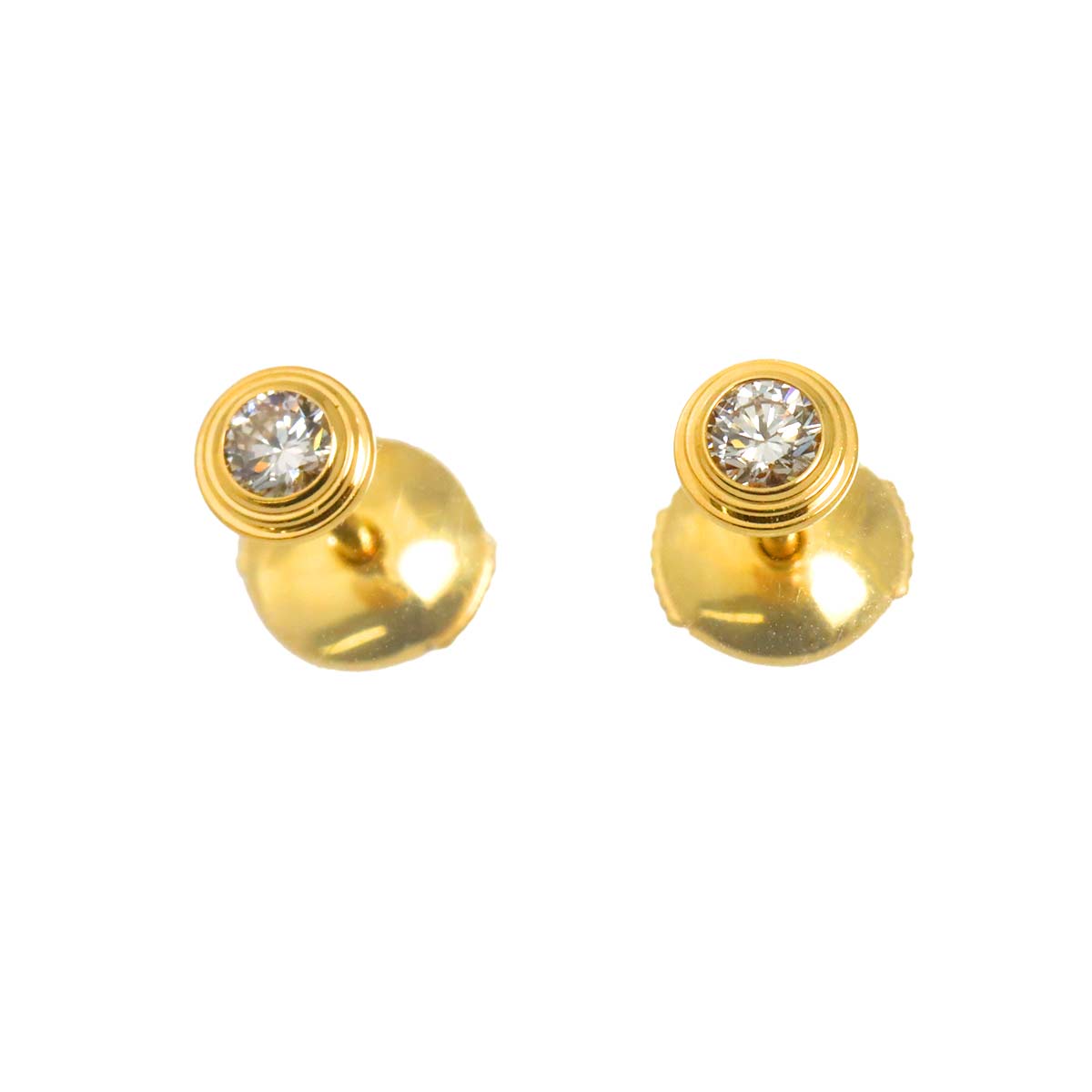 d Amour SM Diamond Earrings Pierced 18K YG 750
