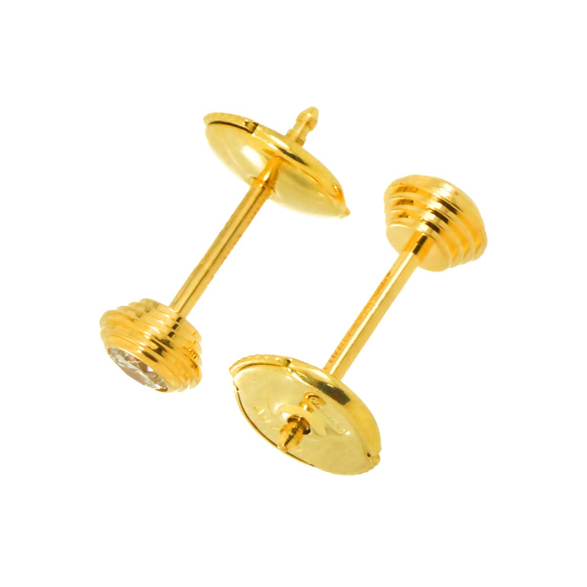 d Amour SM Diamond Earrings Pierced 18K YG 750