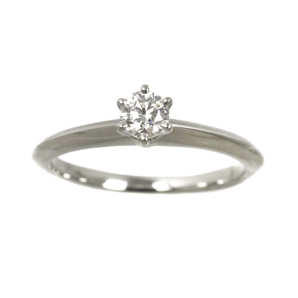 Diamond 0.23ct F/VS2/3EX Ring Pt 4.75-5(US)