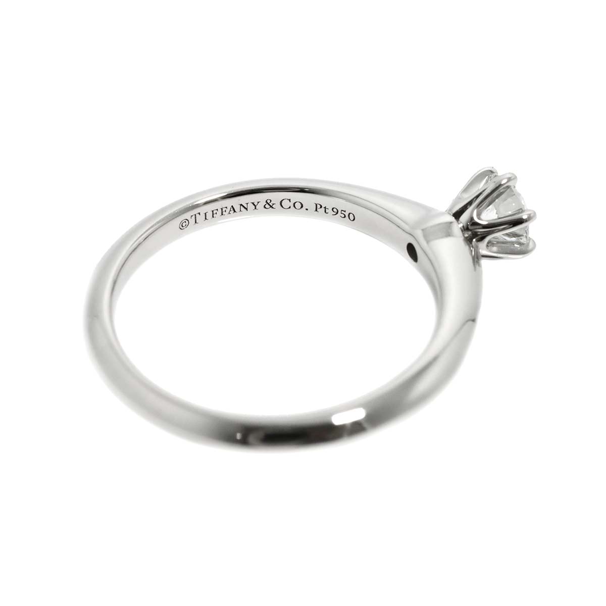 Diamond 0.23ct F/VS2/3EX Ring Pt 4.75-5(US)