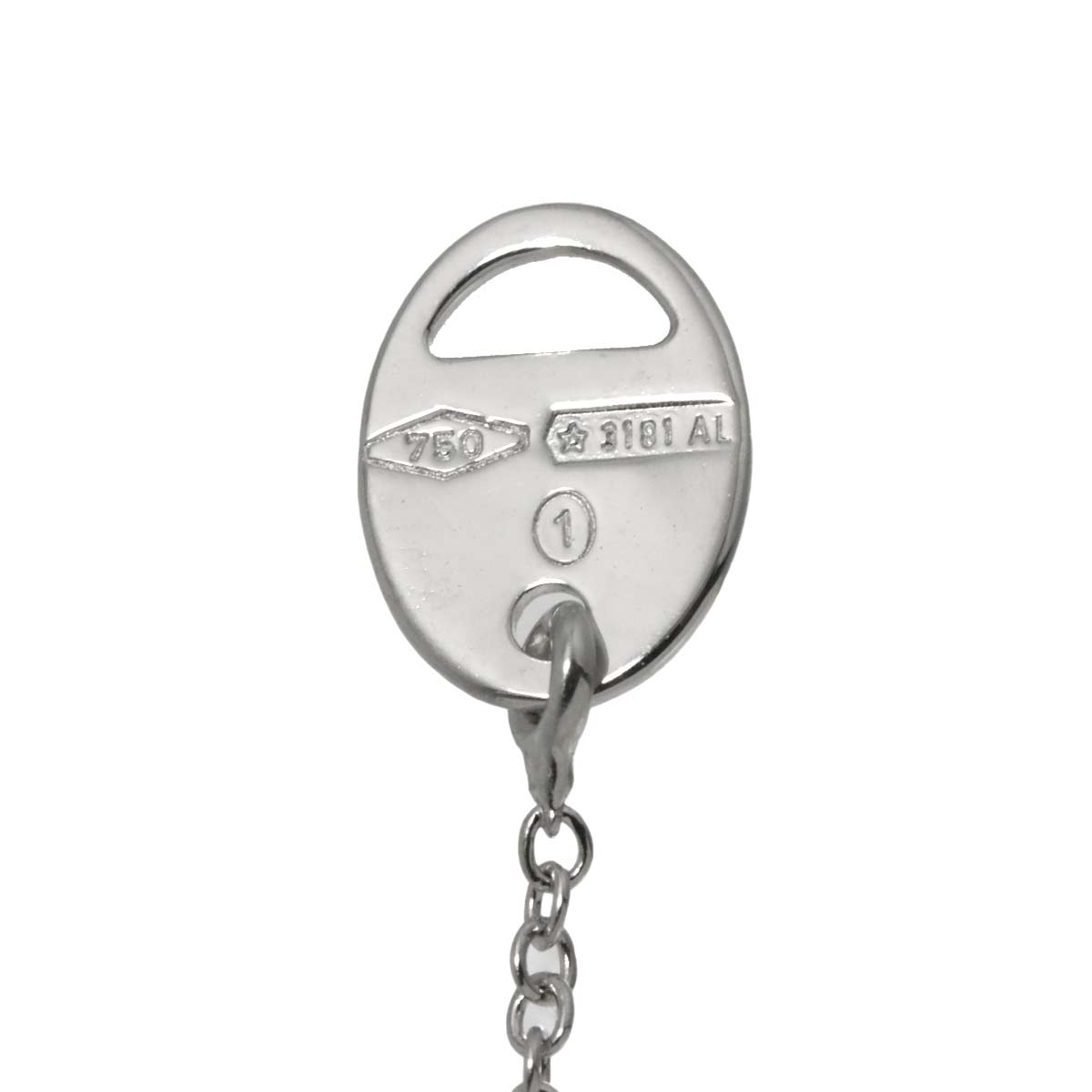 Belle Epoque Diamond Ruby Cross Necklace XXS 18K WG 750