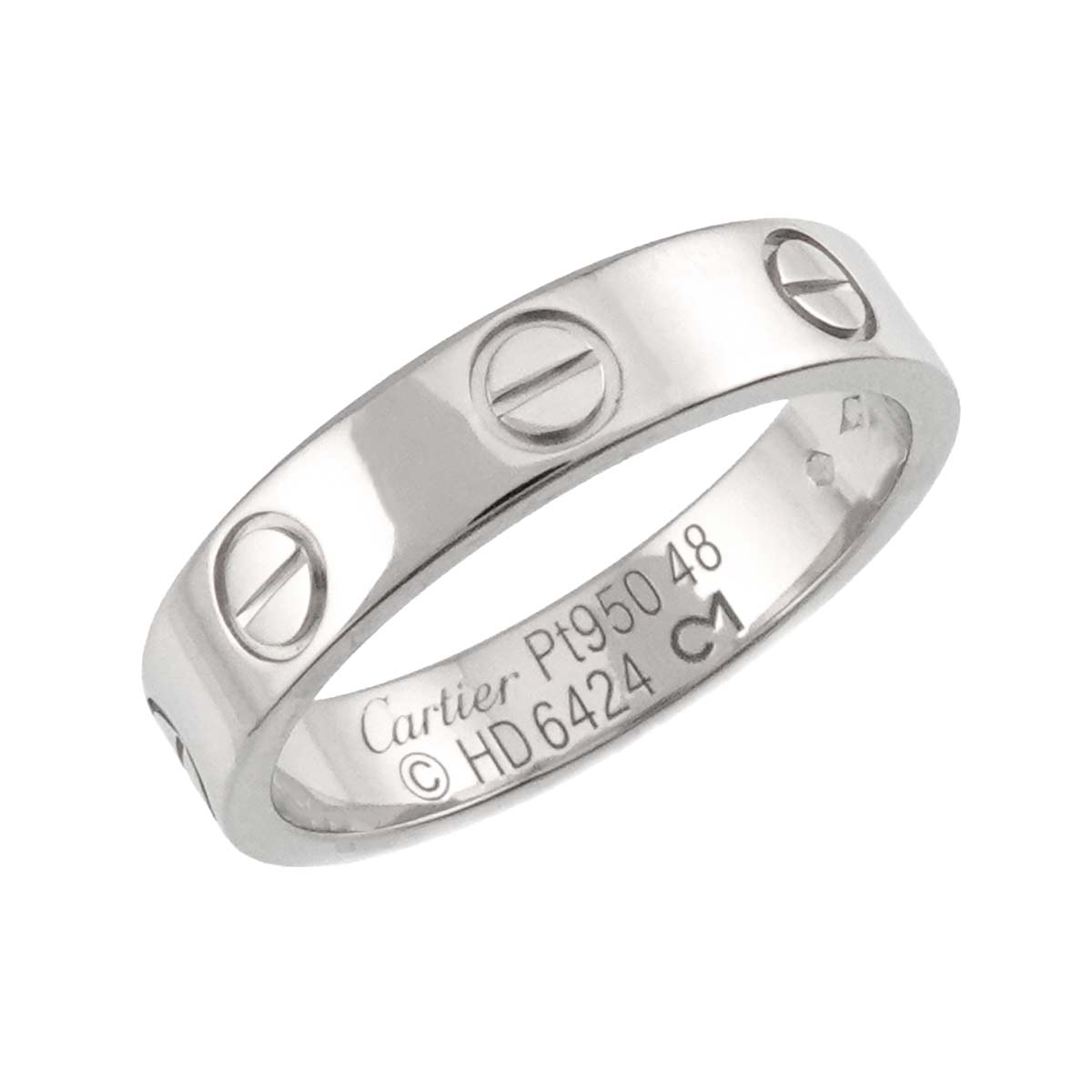 Mini Love Ring Platinum size48 4-4.5(US)