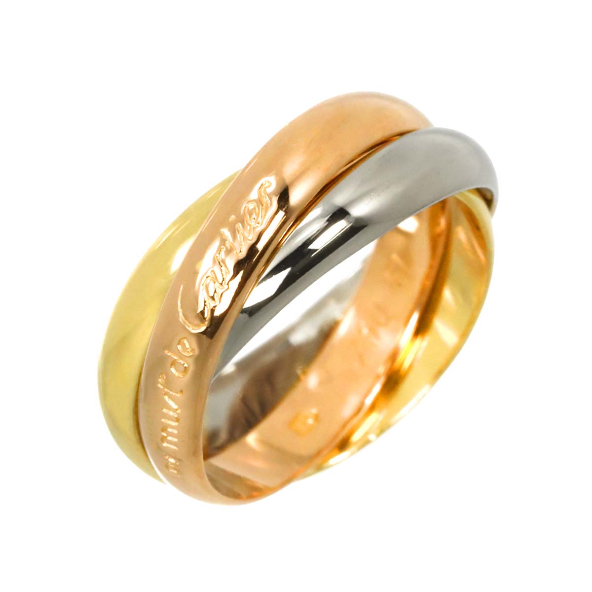 Trinity MM Ring 18K YG WG PG 750 Size51 5.5-5.75(US) 90301325