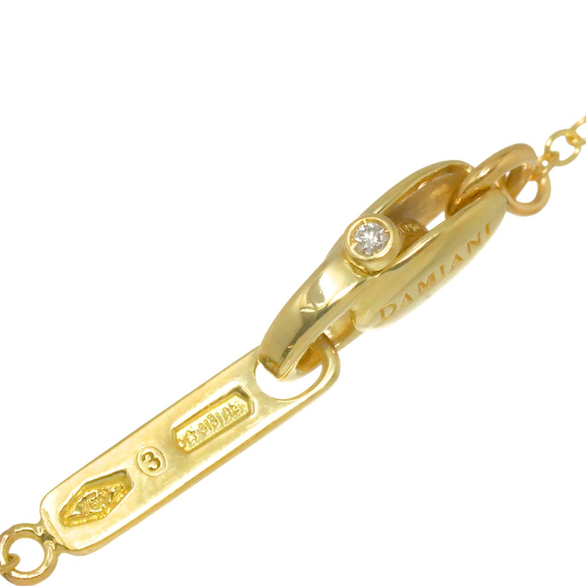 Belle Epoque XS Diamond Cross Necklace 18K YG 750