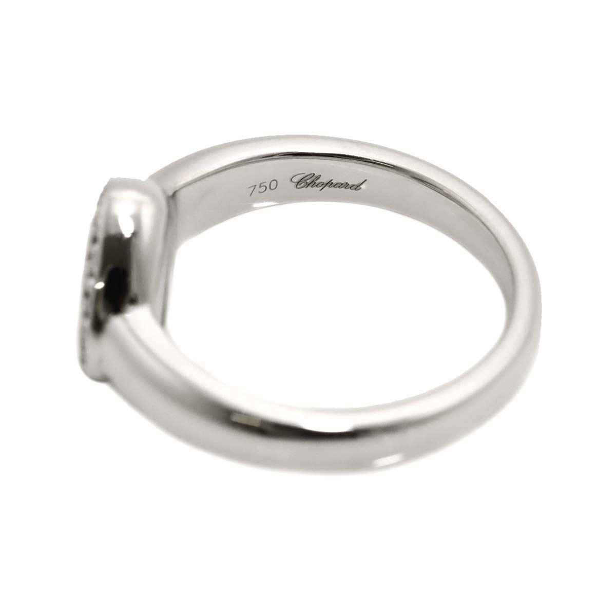 Happy Diamond Heart Ring 18K White Gold 750 Size5.75-6(US)