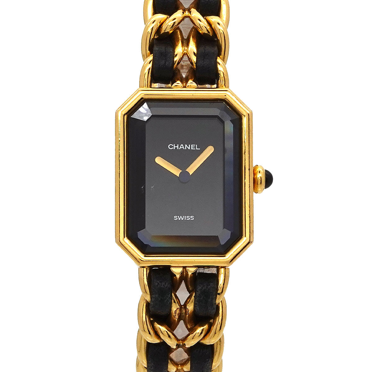 Premiere Size L H0001 Vintage Quartz Black Dial Ladies Watch