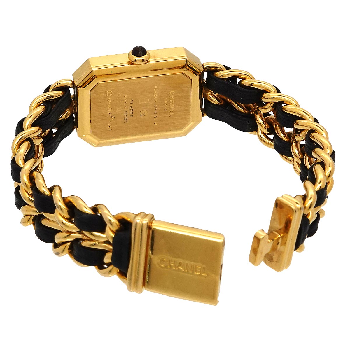 Premiere Size M H0001 Vintage Quartz Black Dial Ladies Watch