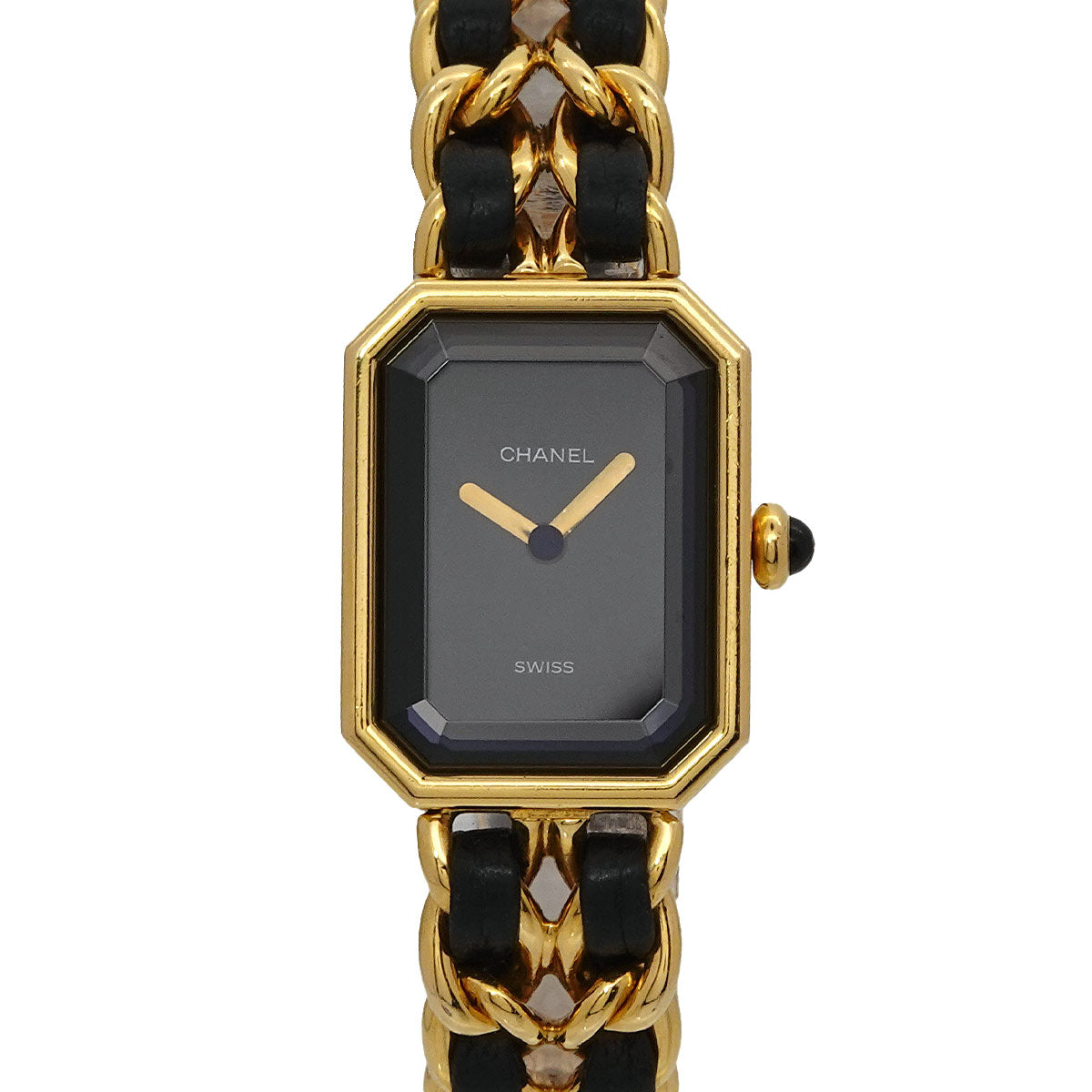 Premiere Size M H0001 Vintage Quartz Black Dial Ladies Watch