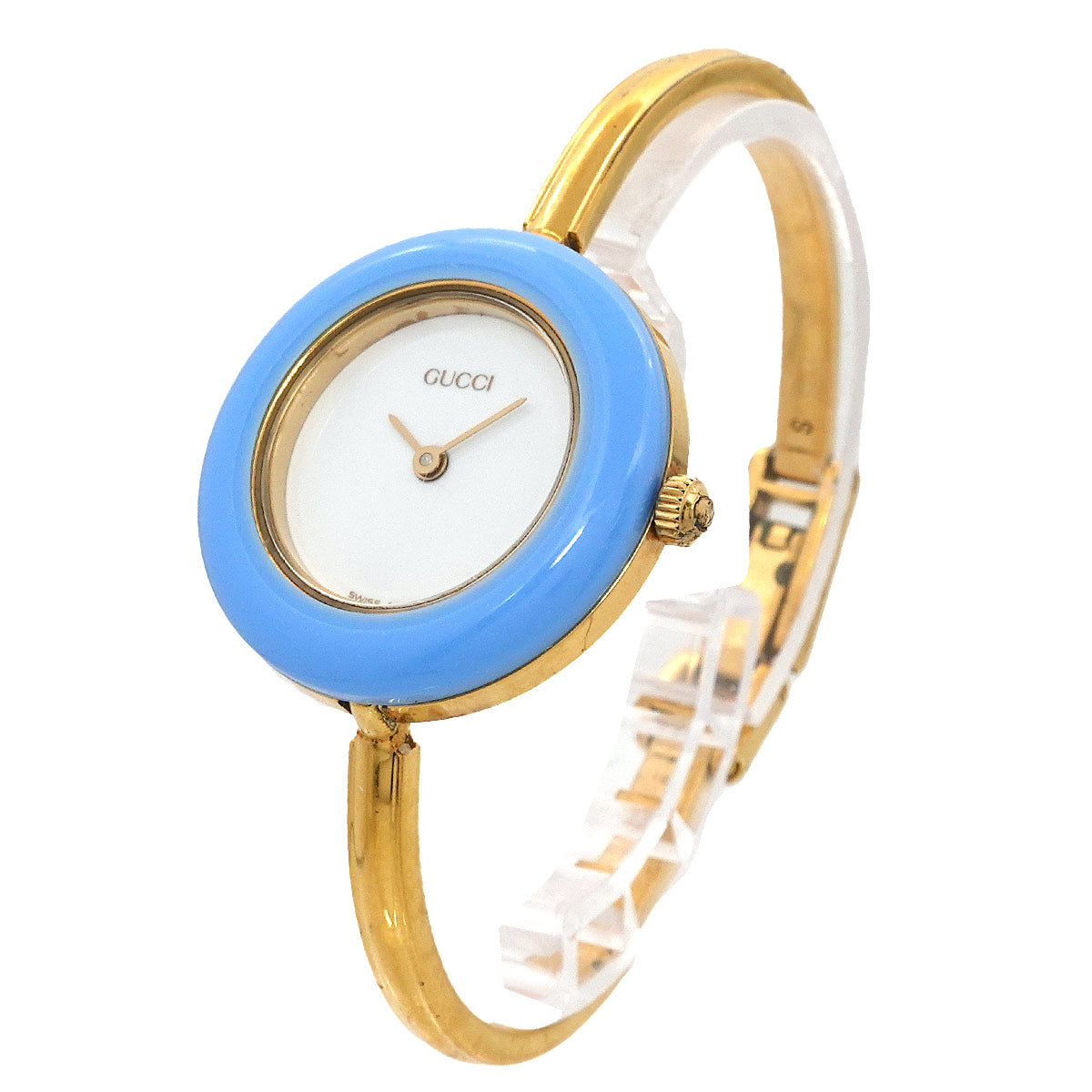 Change Bezel Bangle Watch 11/12.2 Quartz White Dial Ladies