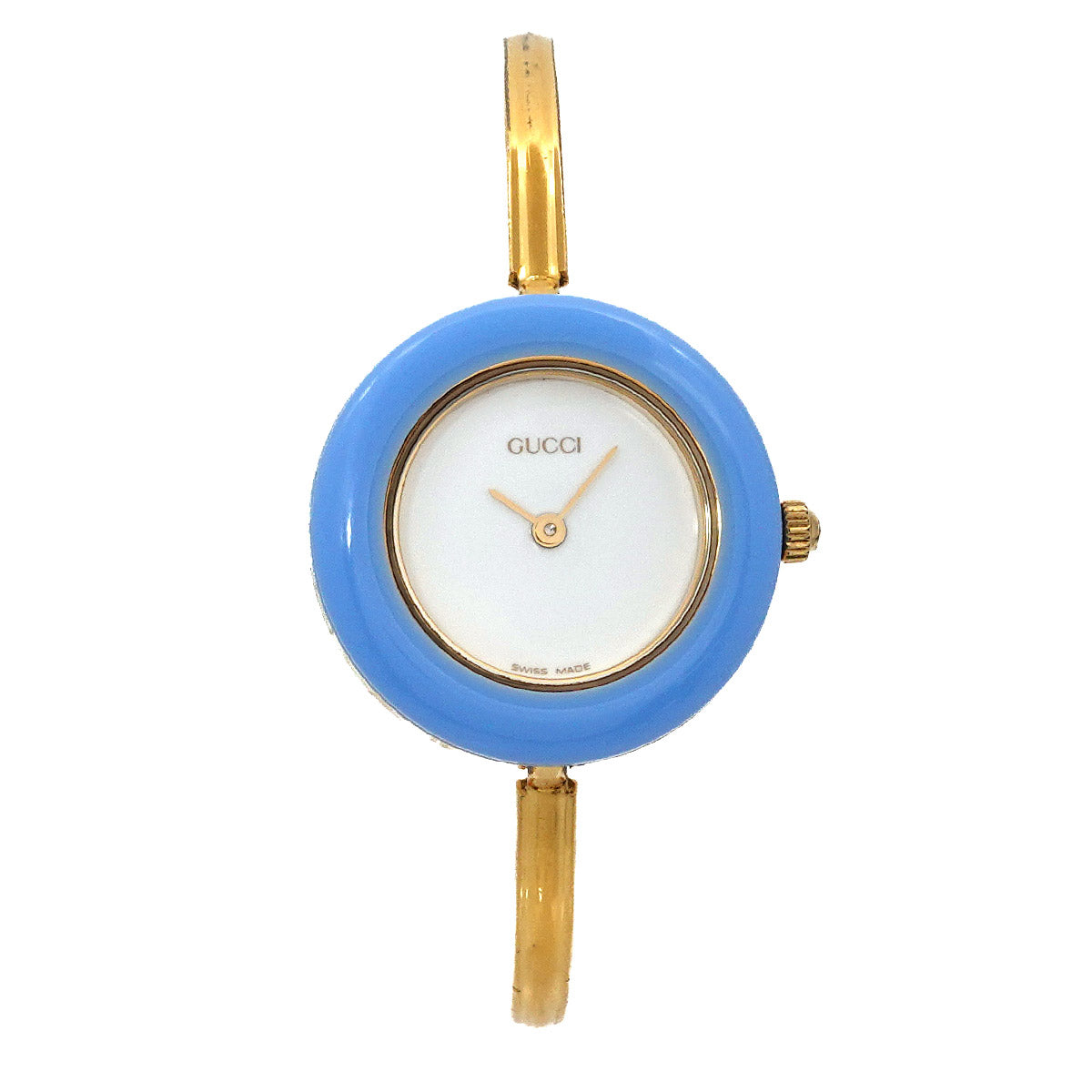 Change Bezel Bangle Watch 11/12.2 Quartz White Dial Ladies