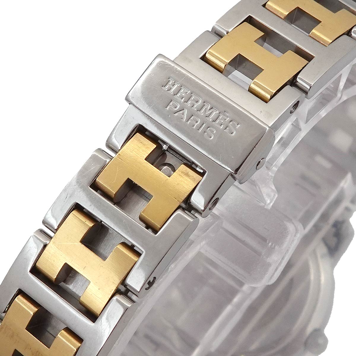 Clipper Two Tone CL4 220 Quartz Date cream Dial Ladies Watch