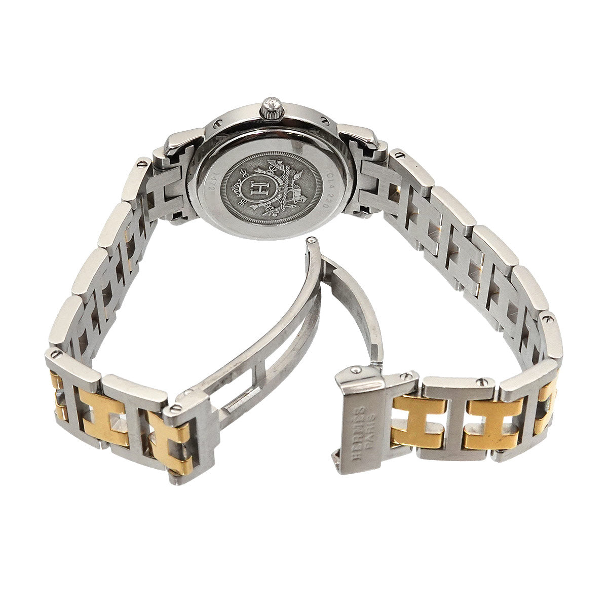 Clipper CL4 220 Quartz Date White Shell Dial Ladies Watch