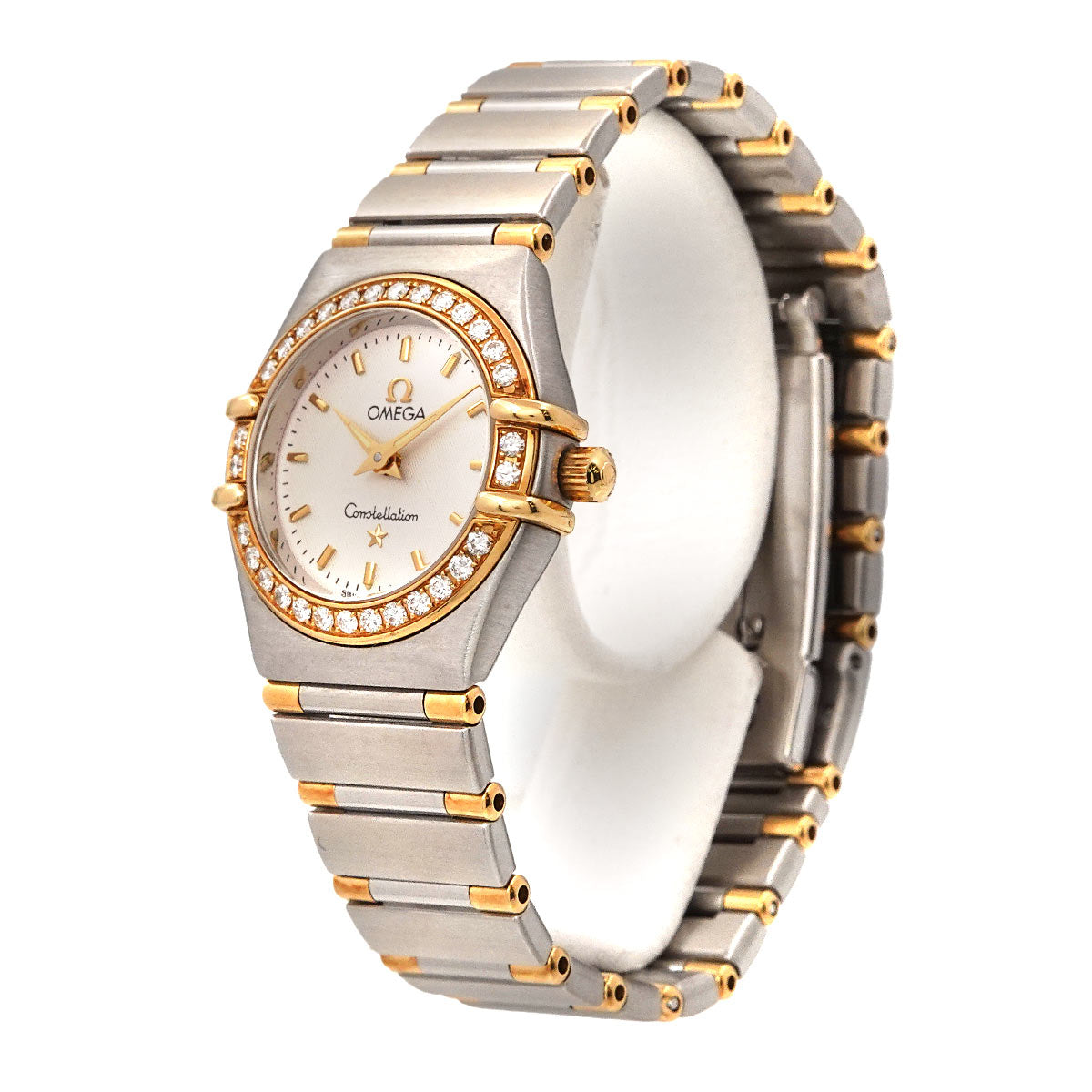 Constellation 1267.30 Bezel Diamond Silver Dial YG Watch