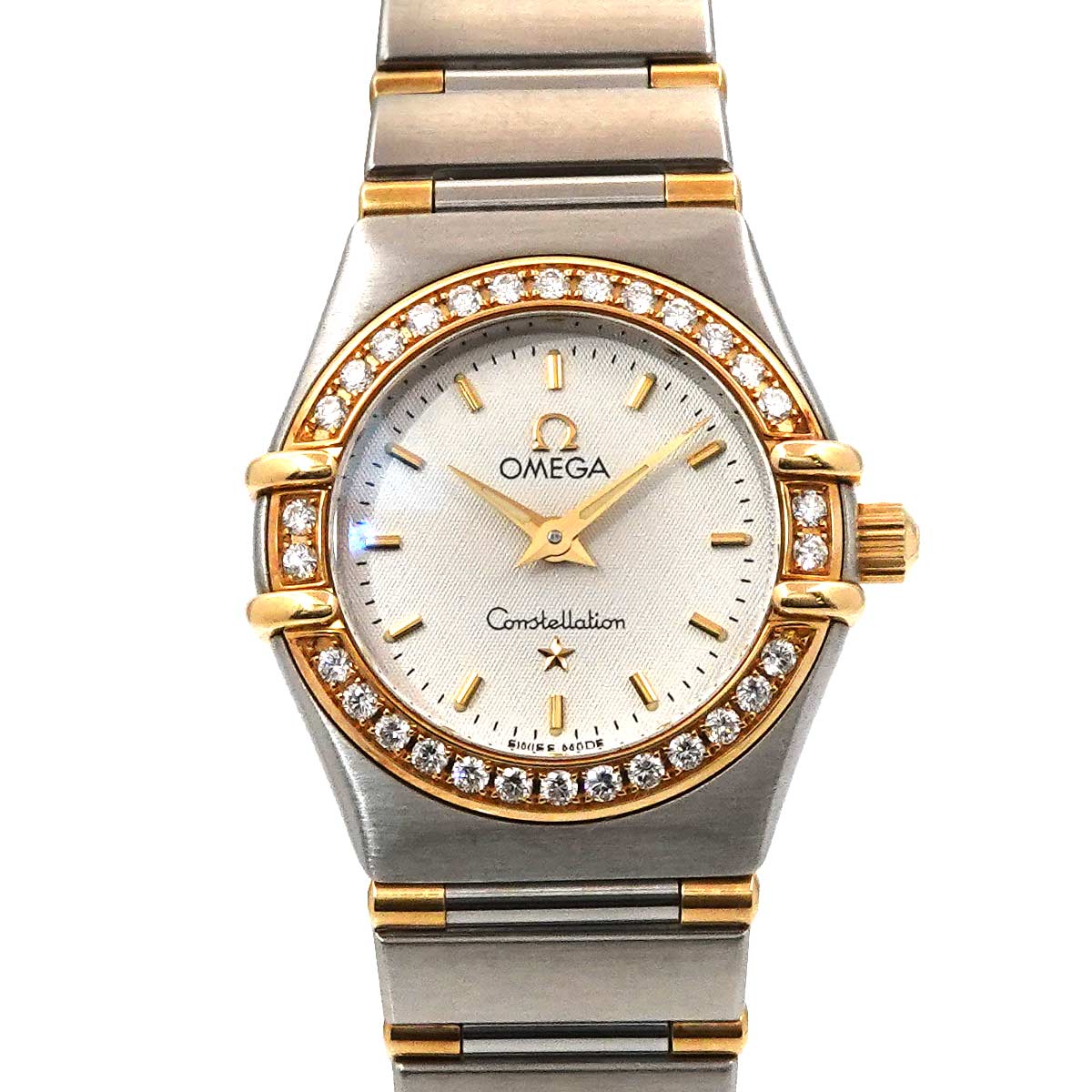 Constellation 1267.30 Bezel Diamond Silver Dial YG Watch