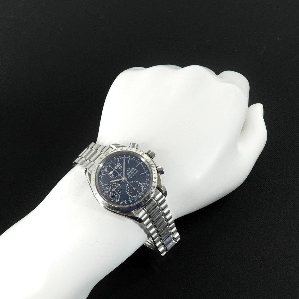 Speedmaster 3521.80 Triple calendar Chronograph Blue Dial