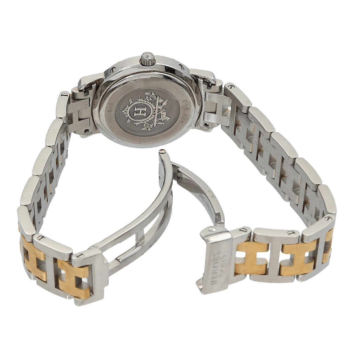 Clipper Two Tone CL4 220 Quartz Date cream Dial Ladies Watch