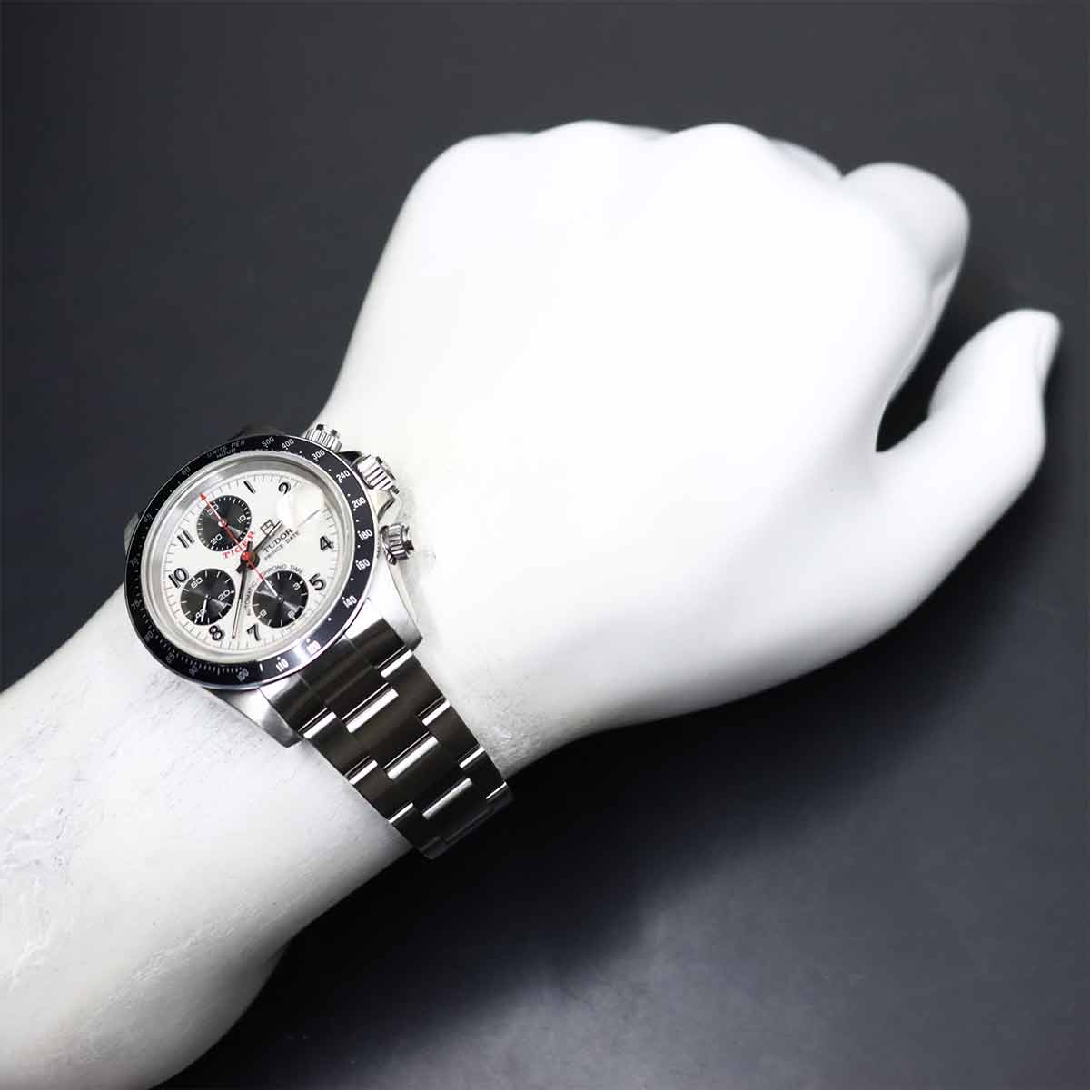 Chrono Time Tiger 79260 Chronograph Date Automatic White Dial