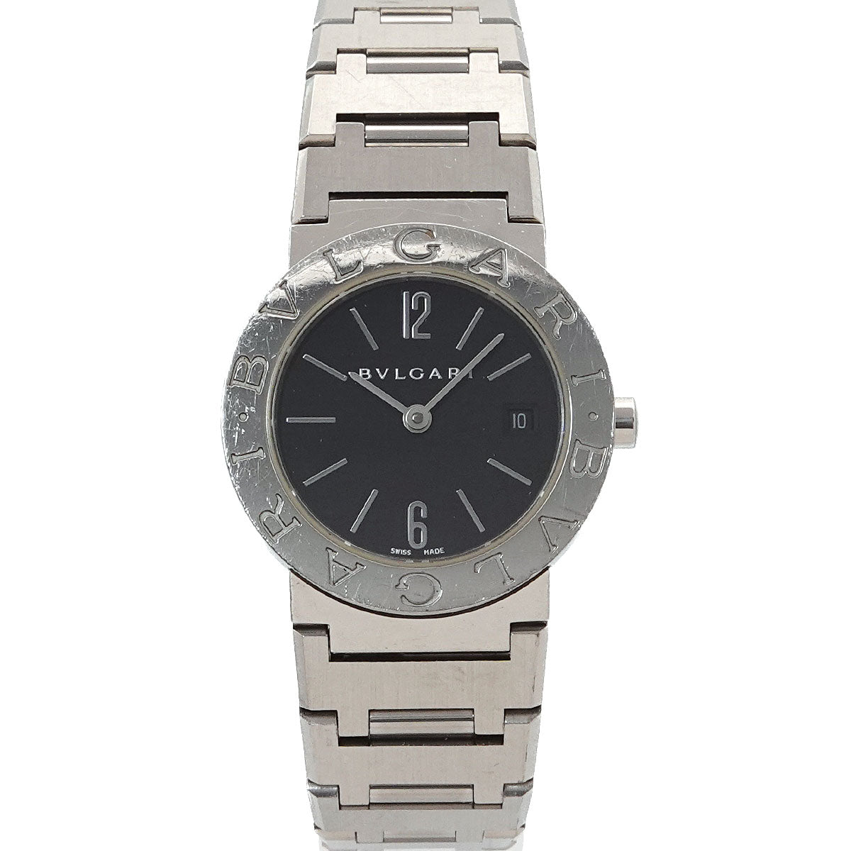 BVLGARIBVLGARI BB26SS Quartz Black Dial Ladies Watch