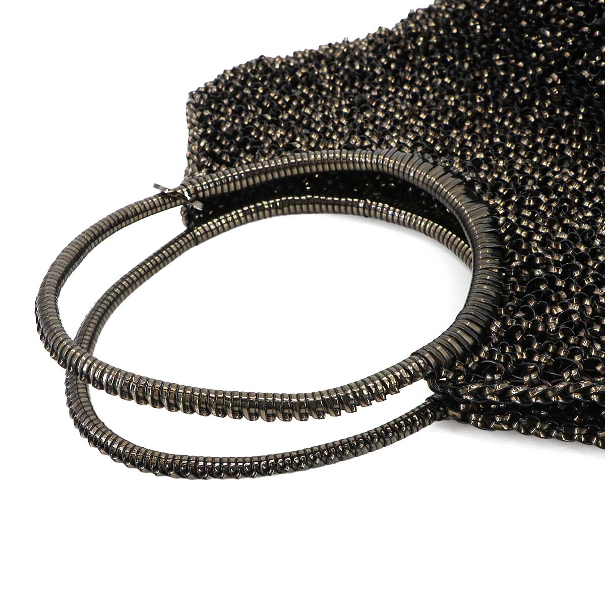 Wire Hand Bag PVC Bronze Purse