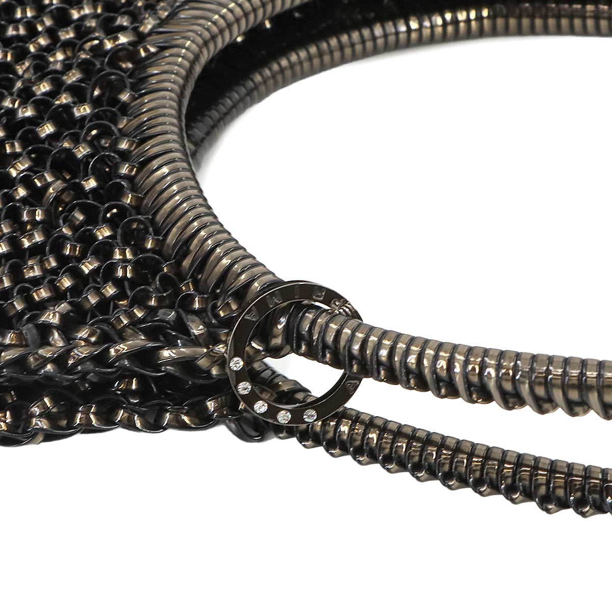 Wire Hand Bag PVC Bronze Purse