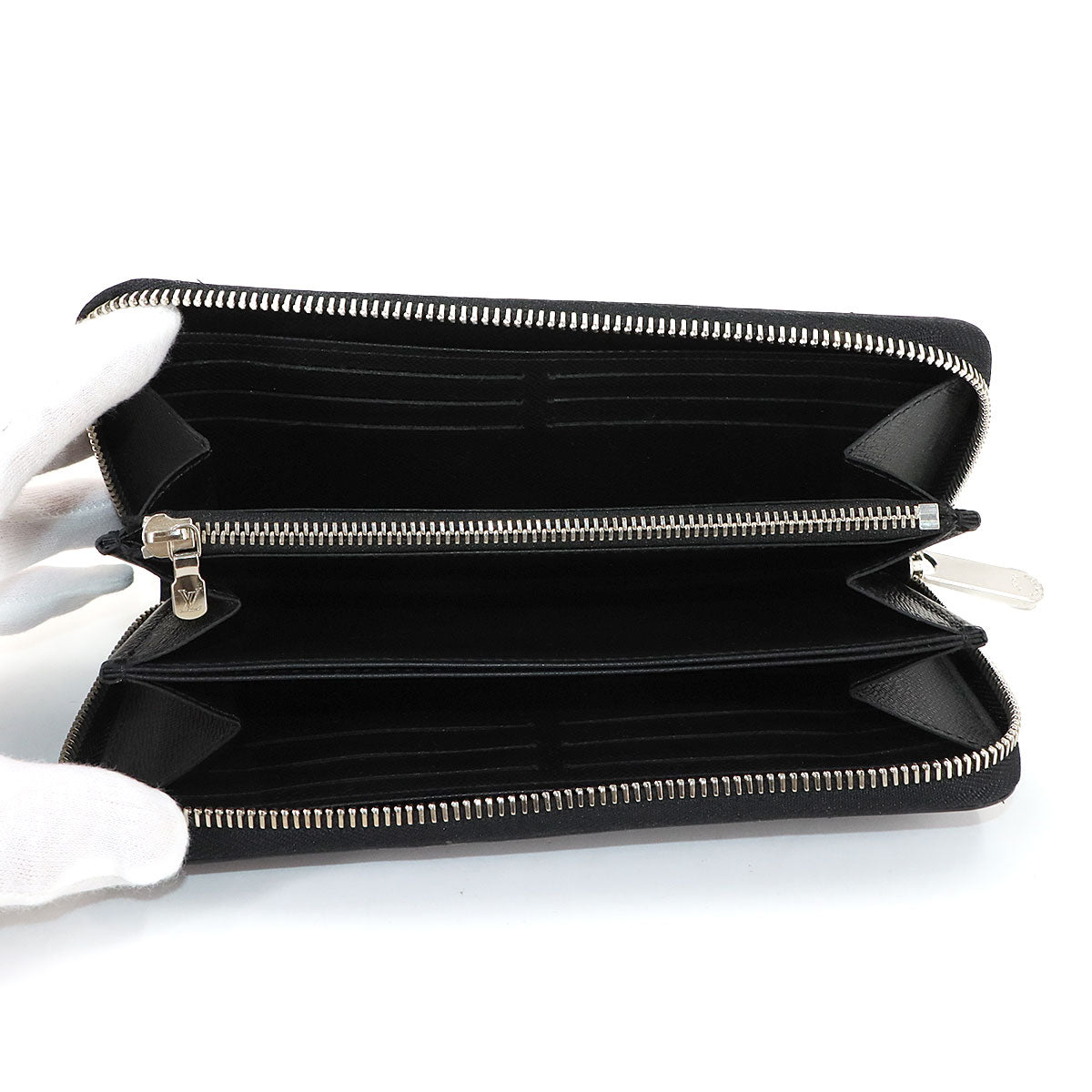 Epi Zippy Wallet Leather Noir M61857 Black