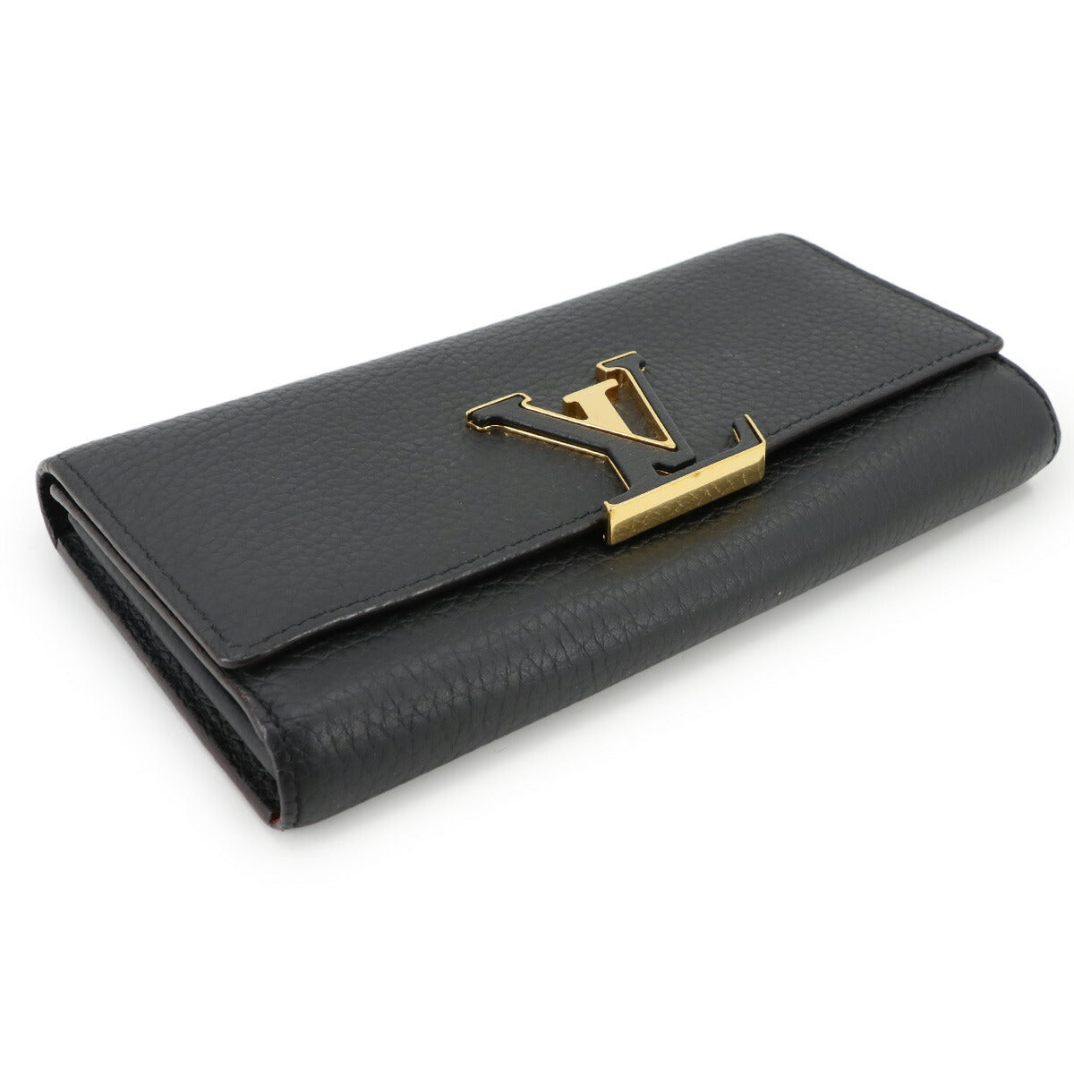 Capucines Wallet Taurillon leather Noir M61248 Purse