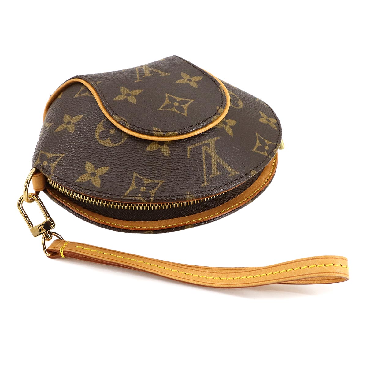 Monogram Mini Elipse Pouch Clutch Bag Brown M51129