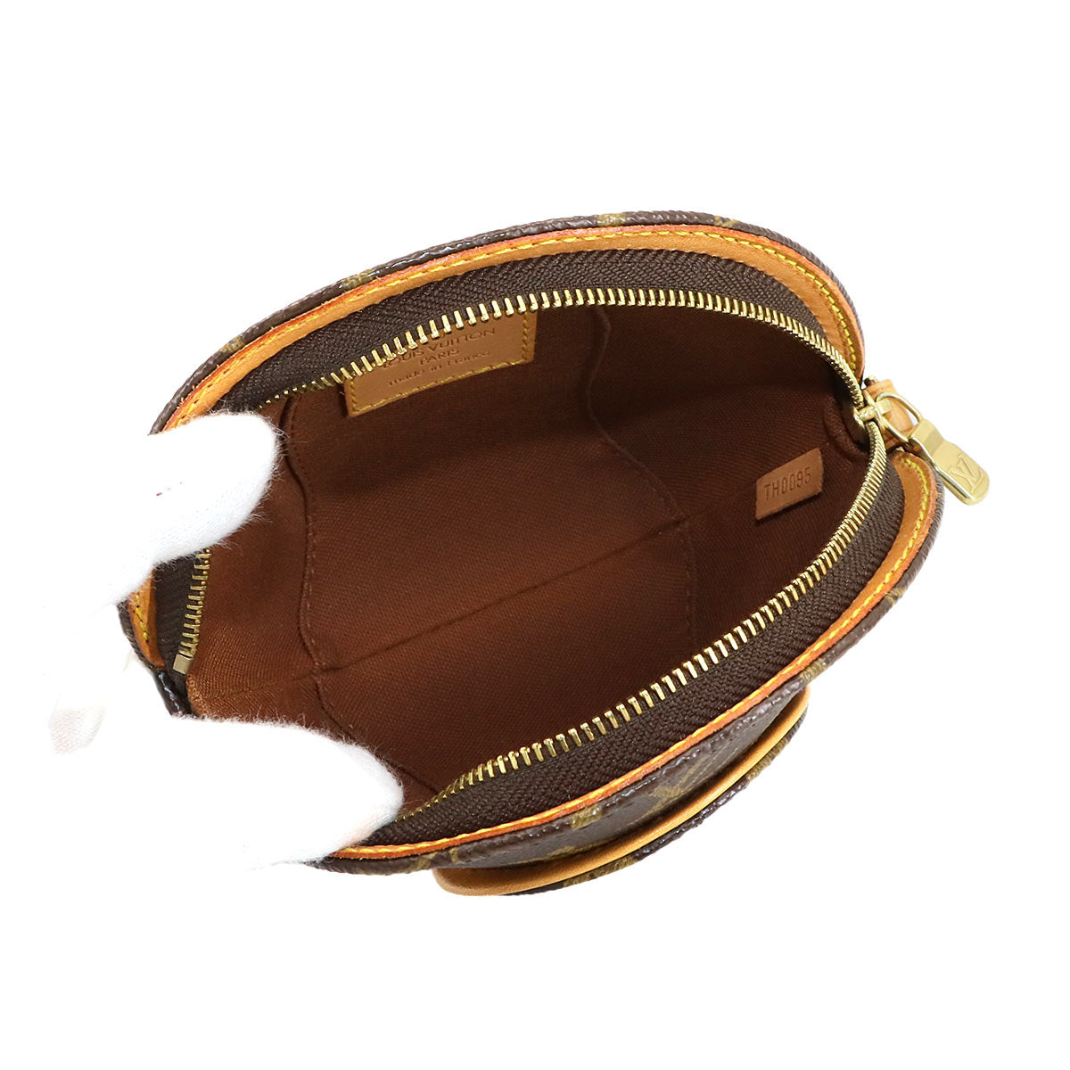 Monogram Mini Elipse Pouch Clutch Bag Brown M51129